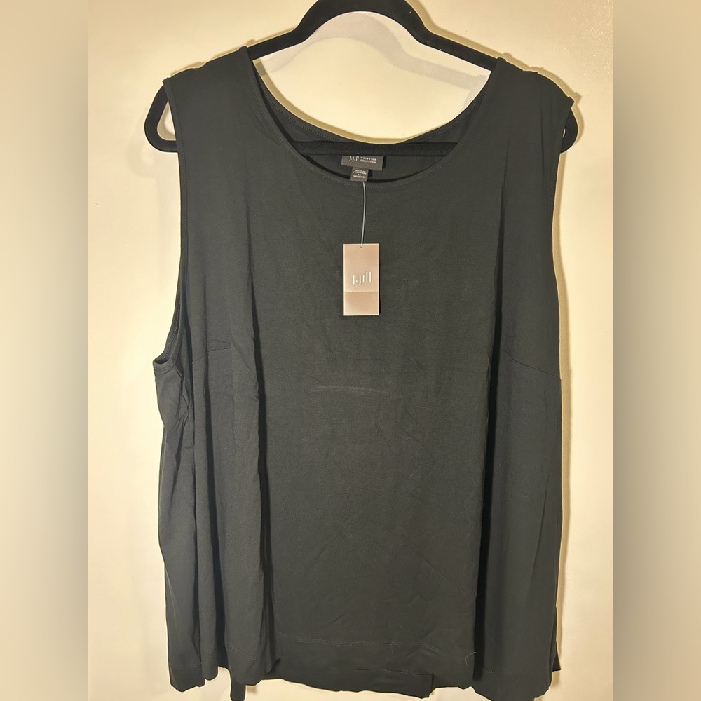 NWT J. Jill Black Sleeveless Tank Top